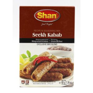 Shan -12X50g Seekh Kabab BBQ Spice Mix for Meat Skewers