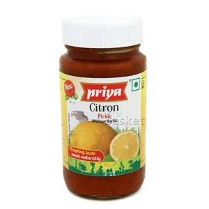PRIYA CITRON WITHOUT GARLIC PICKLE- 300G X 6