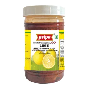 PRIYA EXTRA HOT LIME PICKLE - 300G X 6