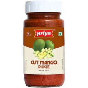 PRIYA CUT MANGO WITHOUT GARLIC PICKLE - 300G X 6