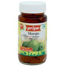 PRIYA MANGO WITHOUT GARLIC PICKLE - 300G X 6