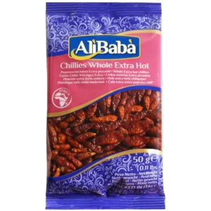 CHILLIES WHOLE EX.HOT ALI BABA 20X50G