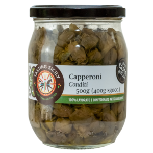 Seasoned capers - 500g (400g drained) x4