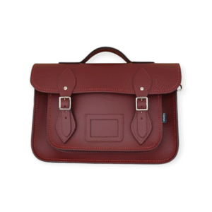 Oxblood Handmade Leather Satchel 13''