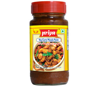 PRIYA VEG CURRY MASALA PASTE 24X300G