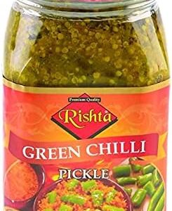 RISHTA GREEN CHILLI PICKLE 12X400G